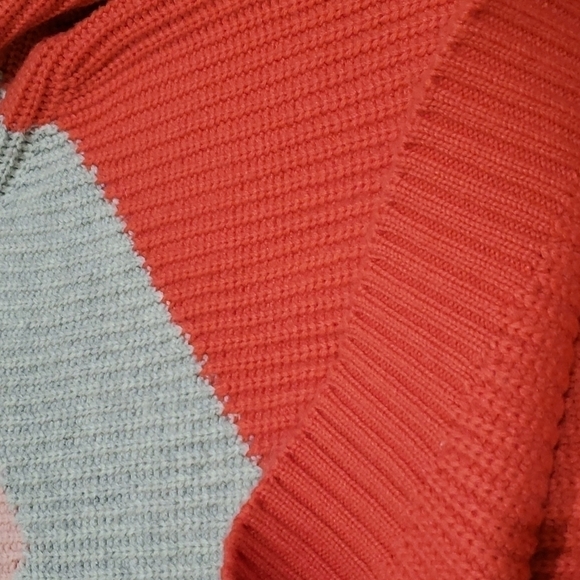 NWT Anthropologie Splendid Loveland Chevron Colorblock  chunky knit Sweater - Picture 11 of 12